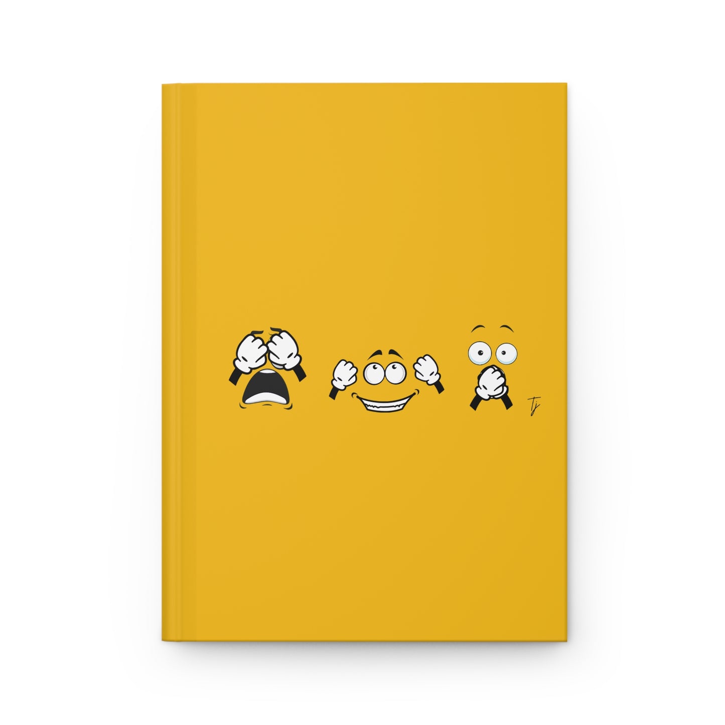 Goofy Faces = See no evil. Hear no evil. Speak no evil. - Hardcover Journal - Matte Finish for Nature Lovers