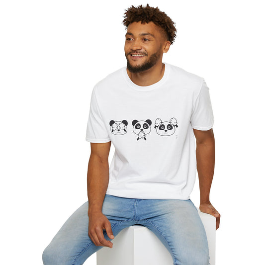 Panda = See no evil. Hear no evil. Speak no evil. - Unisex T-Shirt